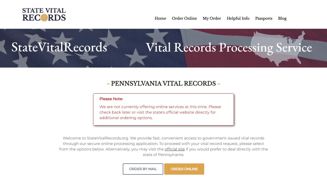 Pennsylvania Vital Records | StateVitalRecords.org